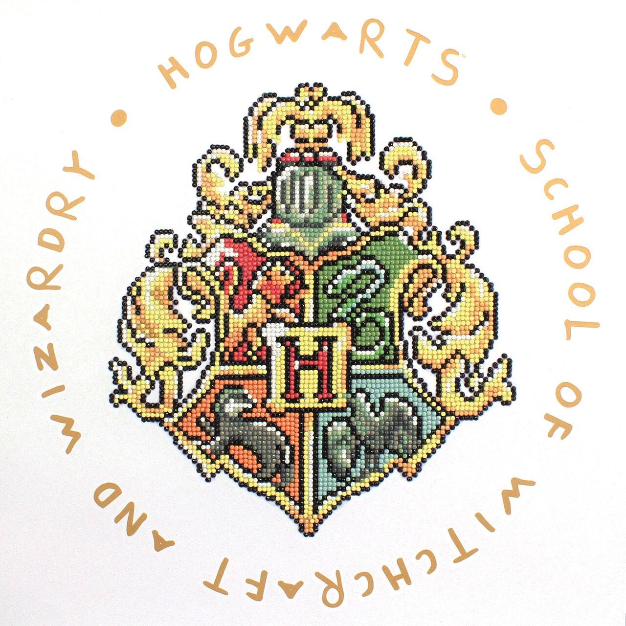 Diamond Dotz Hogwarts School of Witch and Wizards Harry Potter Diamond Painting Kits for Adults - Diamond Art Kits a Relaxing Creative Craft Kit with Dotz Gems 15.5x15.7